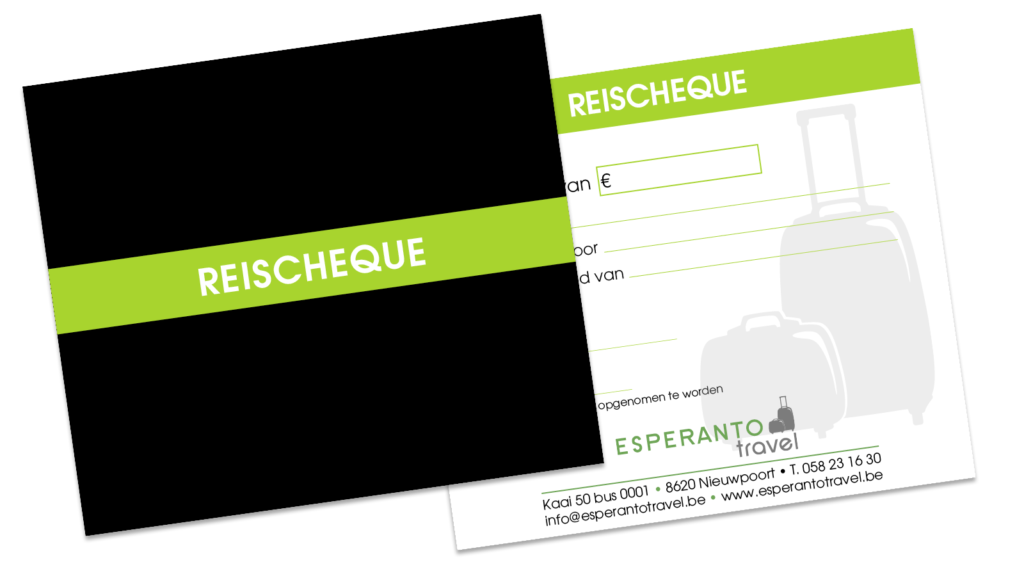 Onze reischeque is ideaal als cadeautip of cadeau idee | Esperanto Travel - Reisbureau Nieuwpoort