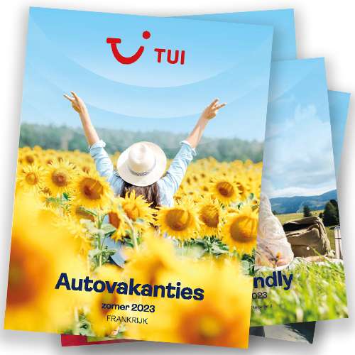 TUI autovakanties brochure bib visual 500X500 - Esperanto Travel - Reisbureau Nieuwpoort